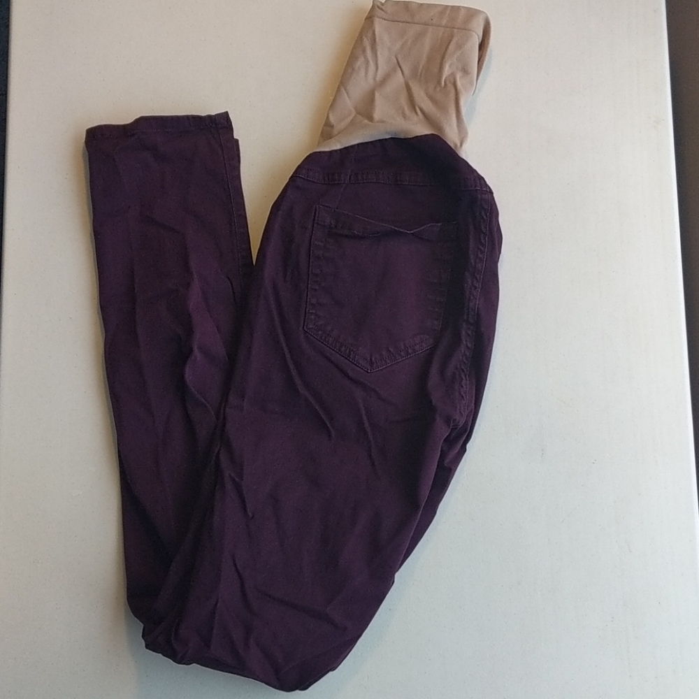 Motherhood Maternity maroon stretchy skinny pants